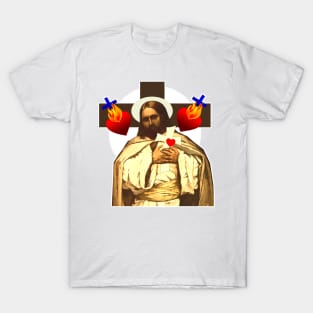 Holy heart of the cross of Jesus Christ T-Shirt